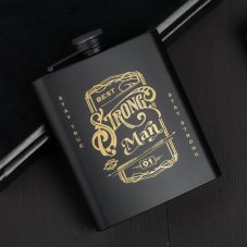 Фляжка "Strong man", 210 мл 4366316